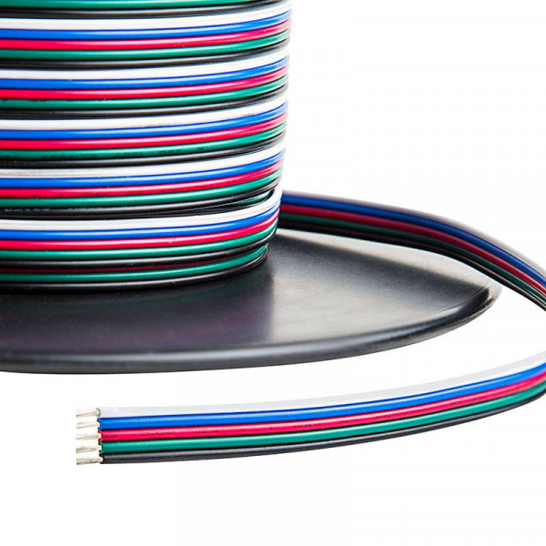 LED Kabel 5 Adrig für RGB + W Stripes